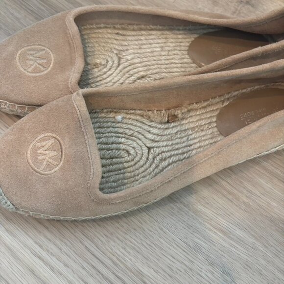 Michael Michael Kors Espadrilles Tan Leather Suede 8.5 - Picture 5 of 7